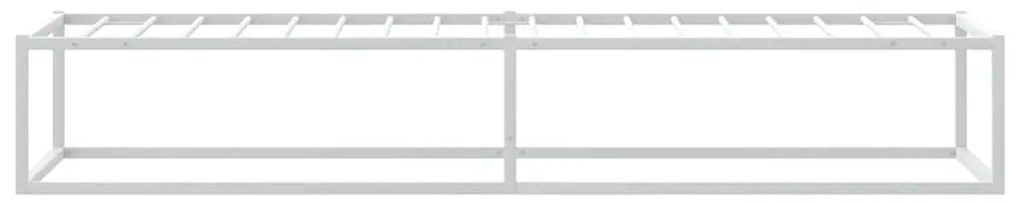 Estrutura de cama sem colchão branco 100x200 cm metal