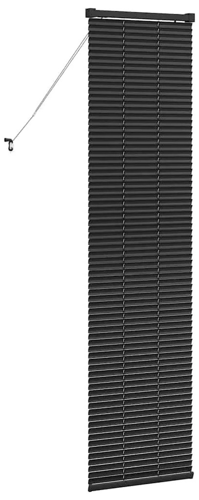 Persiana de Janela com cortinas Outros Manual Preto 80 x 130 cm Alumín