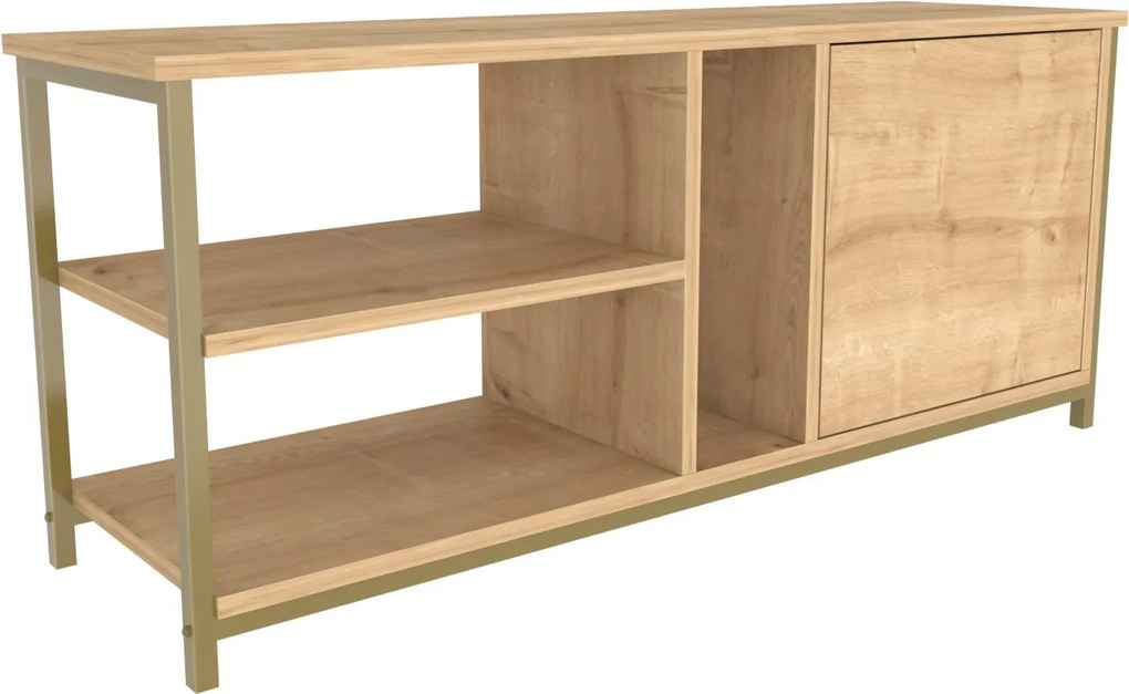 Móvel TV Neola – Ouro Carvalho – 120 cm x 35,3 cm x 50,8 cm