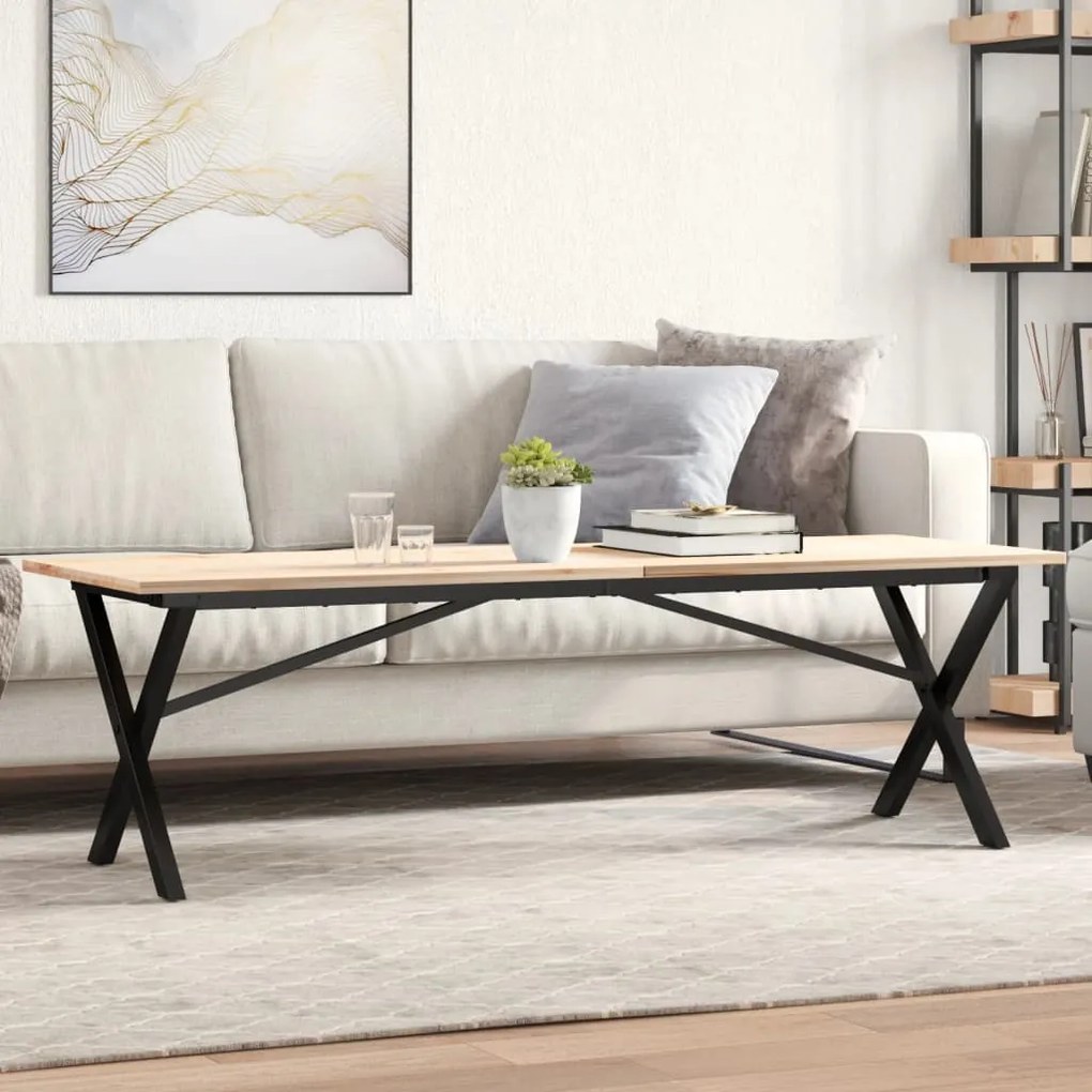 Pernas para mesa de centro estrutura em X aço