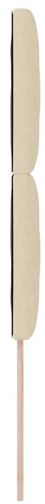 Cabeceira LED vidaXL Design de Blocos de Diamante Creme 100 cm Tecido