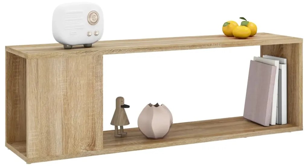 Móvel de TV 100x24x32 cm derivados de madeira carvalho sonoma