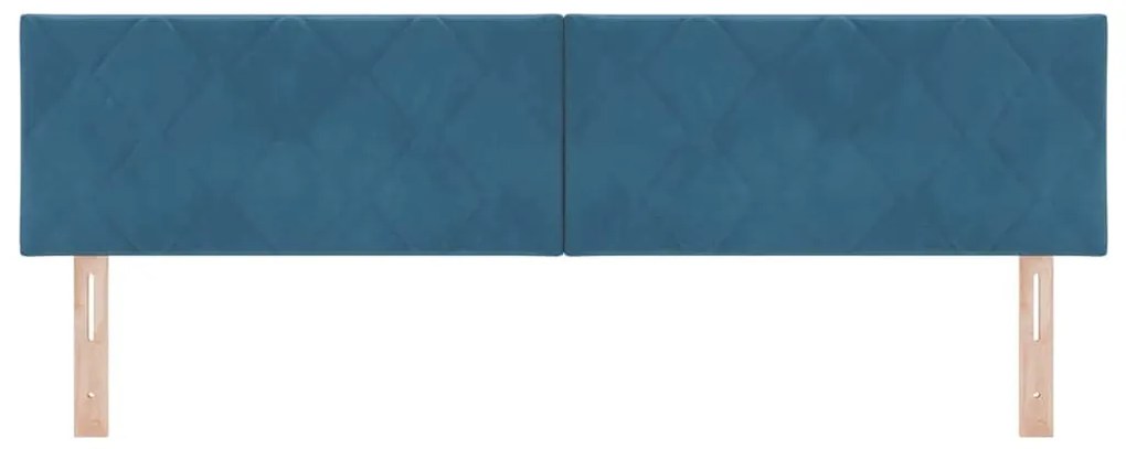 Cabeceira LED Design Blocos de Diamante Azul Escuro 180cm