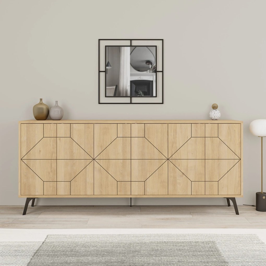 Estante Form – Nogueira e Branco – 90x132x32 cm