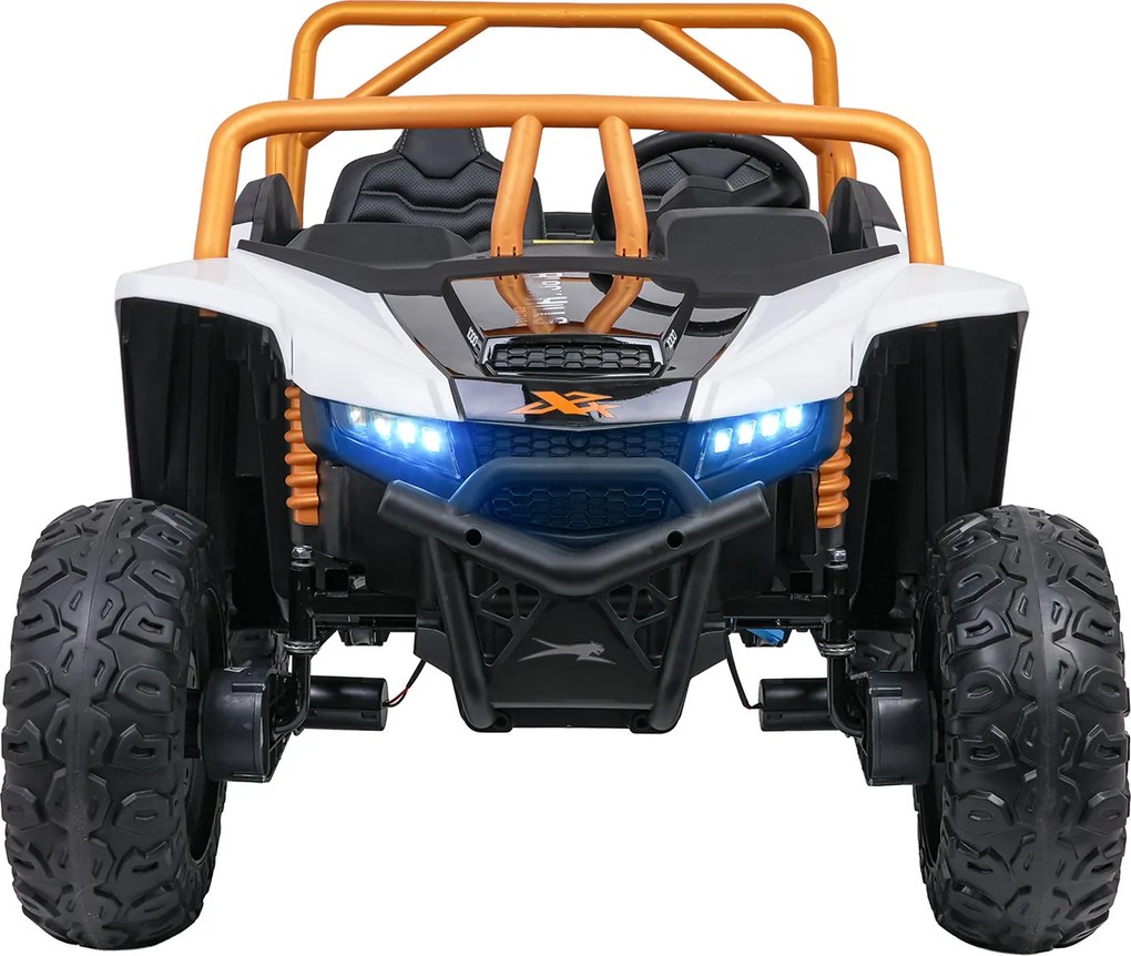 Buggy elétrico para Crianças 24V, 4x4 Arctic Cat WILDCAT XX, 2 Lugares Rodas Espuma EVA, assento couro Branco