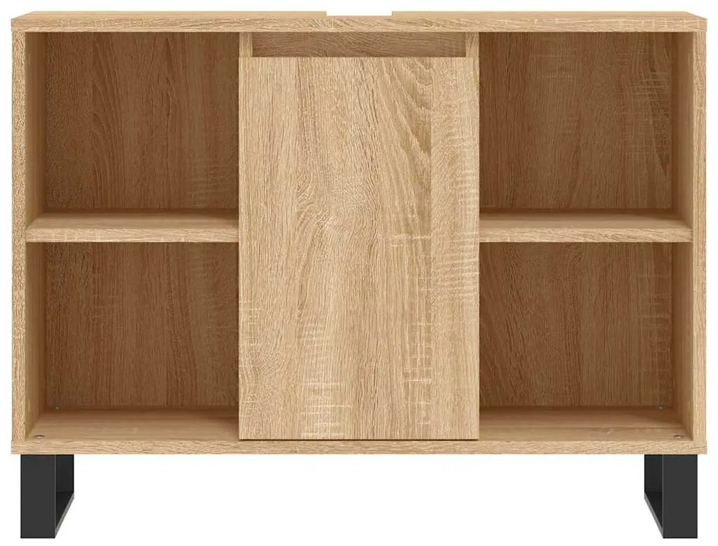 Armário p/ casa banho 80x33x60cm deriv. madeira carvalho sonoma