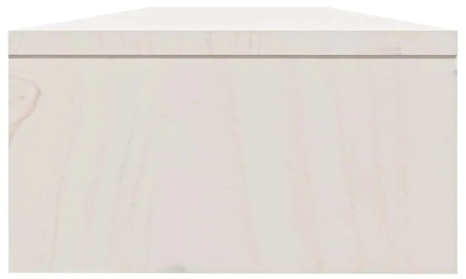 Suporte para monitor 100x24x13 cm pinho maciço branco