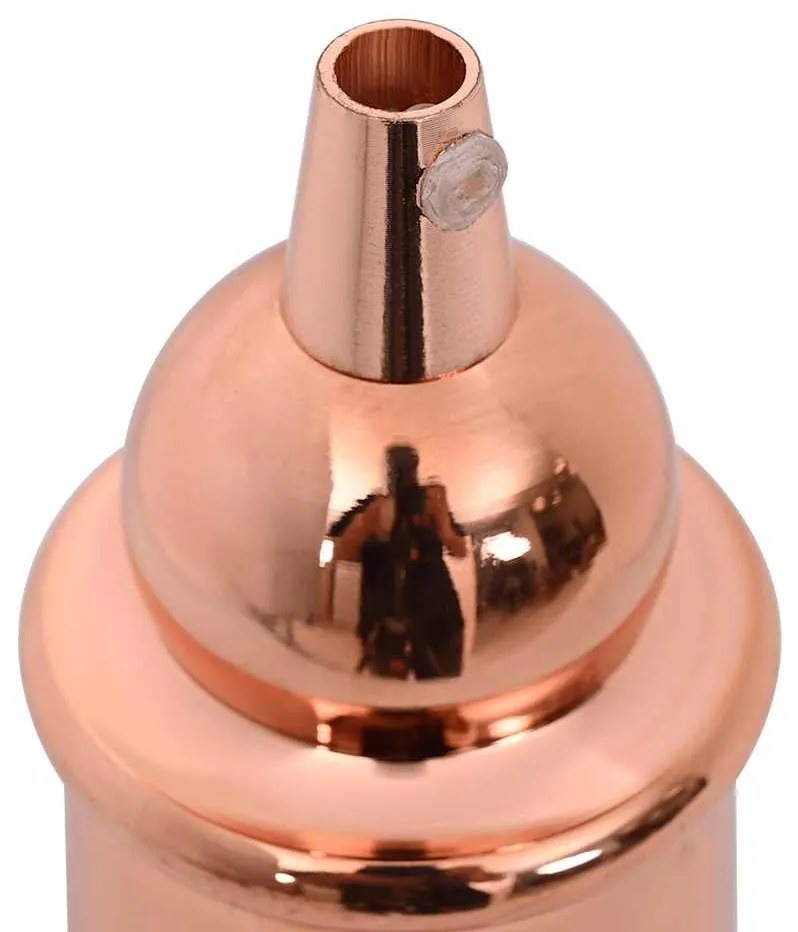 Casquilhos de lâmpadas 2 pcs rosa dourado E27