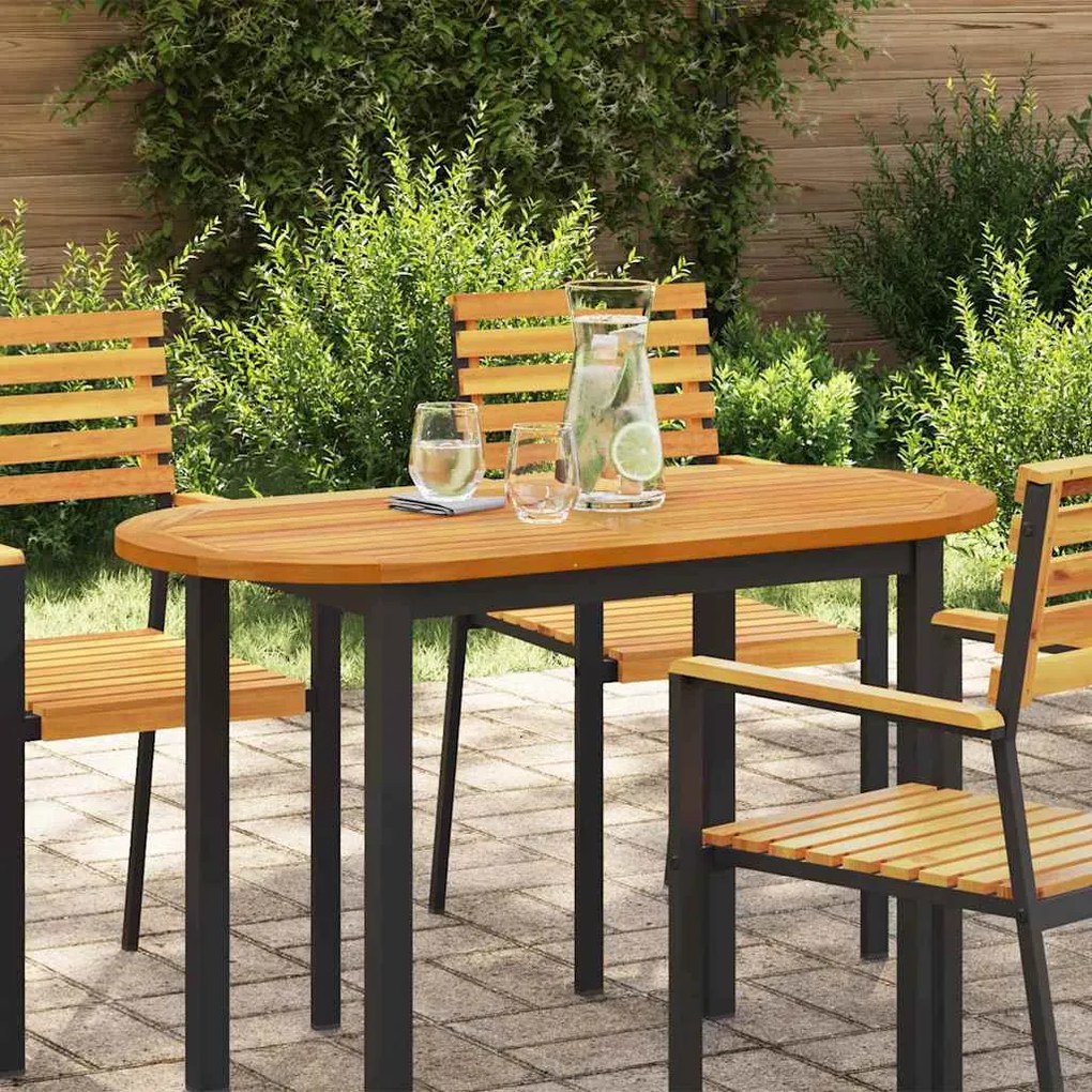 vidaXL Tampo de Mesa Castanho 110 x 55 x 2 cm Madeira Sólida de Acácia