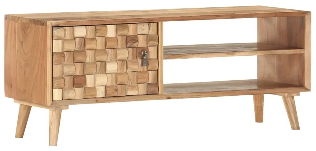 Móvel de TV 100x35x40 cm madeira de acácia maciça
