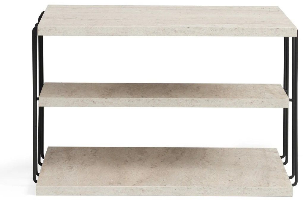 Mesa de Apoio Lifon – Travertine Black – 50x33x40 cm