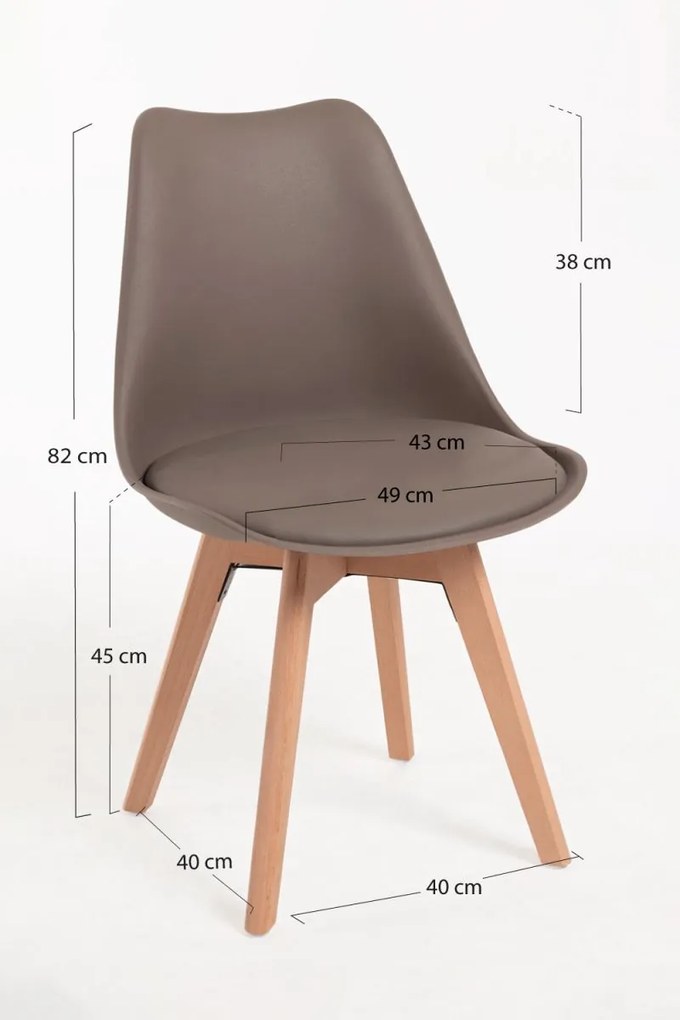 Cadeira Synk Basic - Taupe