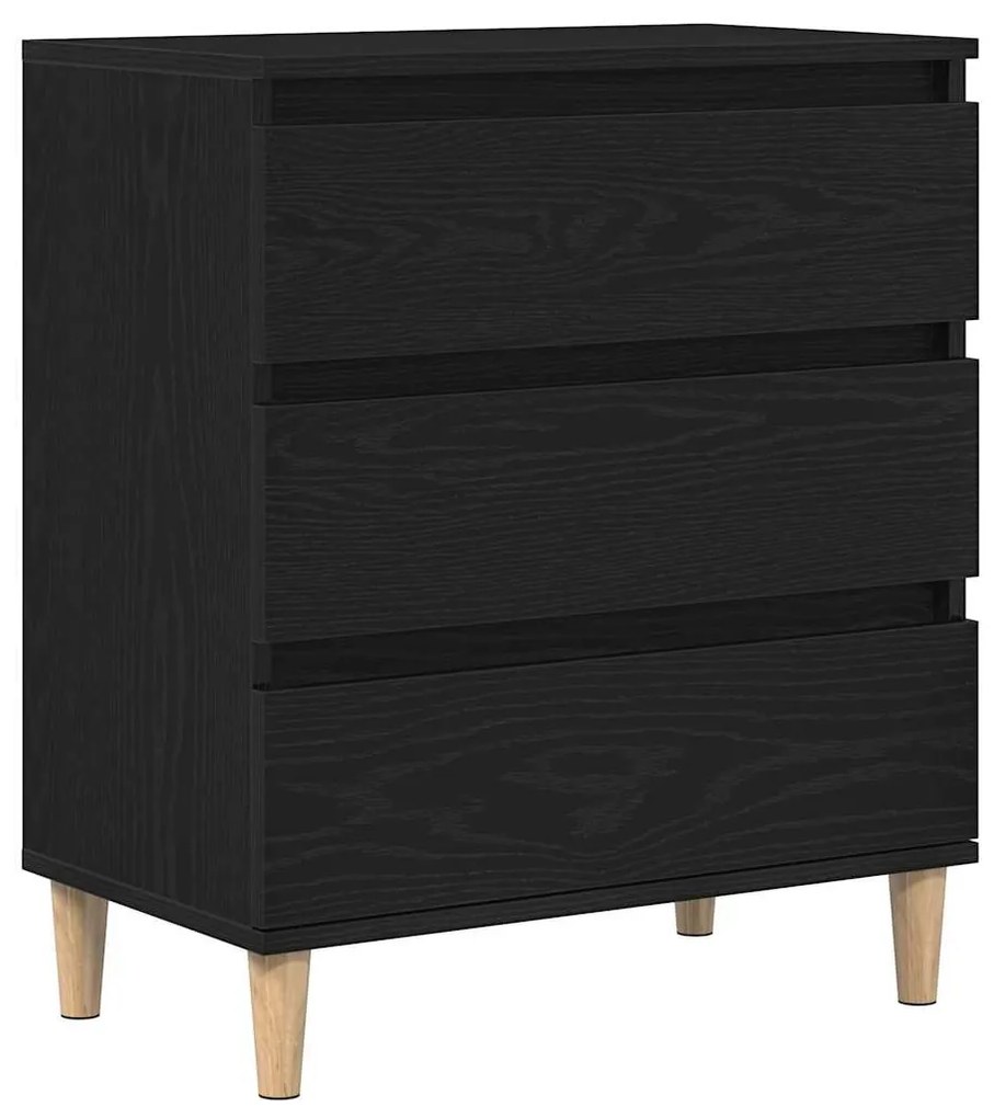 Sideboard vidaXL Preto Carvalho 60x35x70 cm em Madeira Derivada
