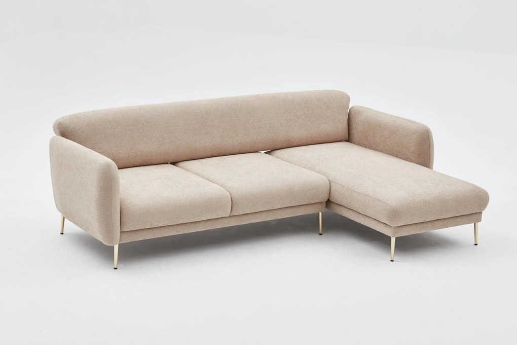 Sofá-Cama de Canto Simena – Bege Dourado – 77 x 77 x 70 cm