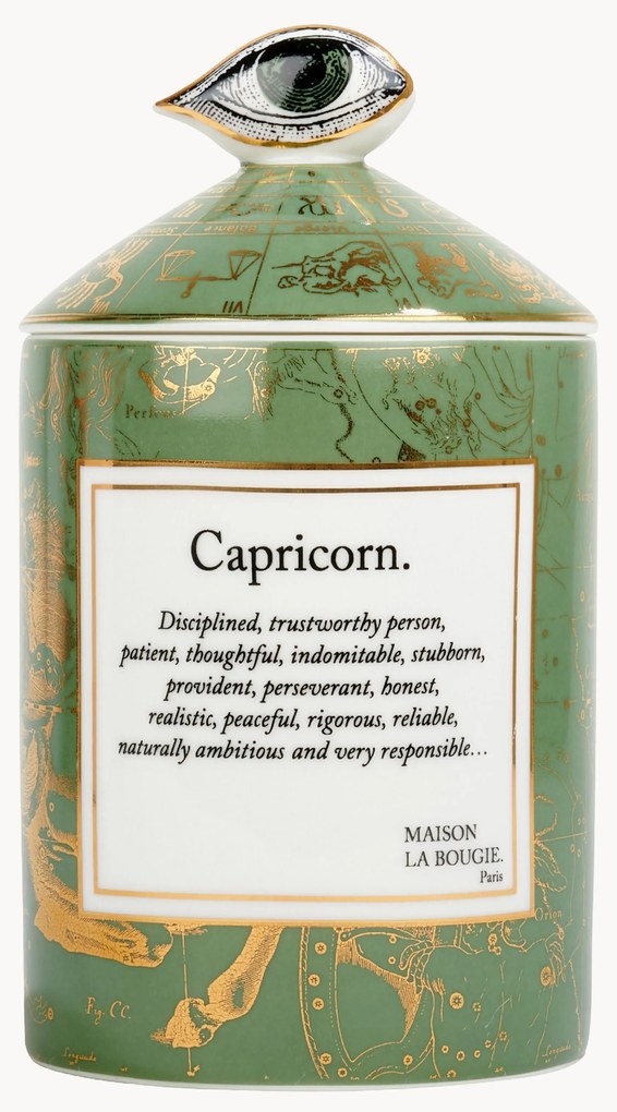 Vela perfumada artesanal Capricorn (incenso e fava tonka)