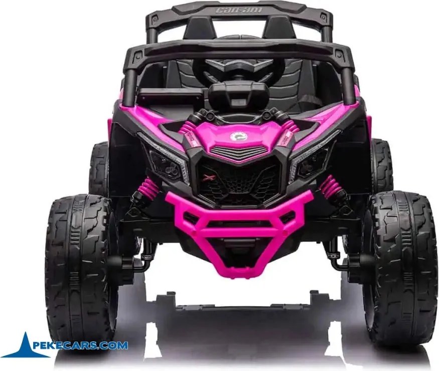 Carro elétrico para crianças 1 a 6 anos, 24V MP4 Buggy Can-Am Maverick Rosa