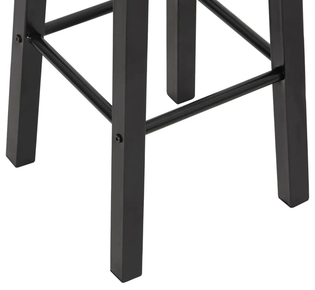 Bancos de bar 2 pcs MDF preto