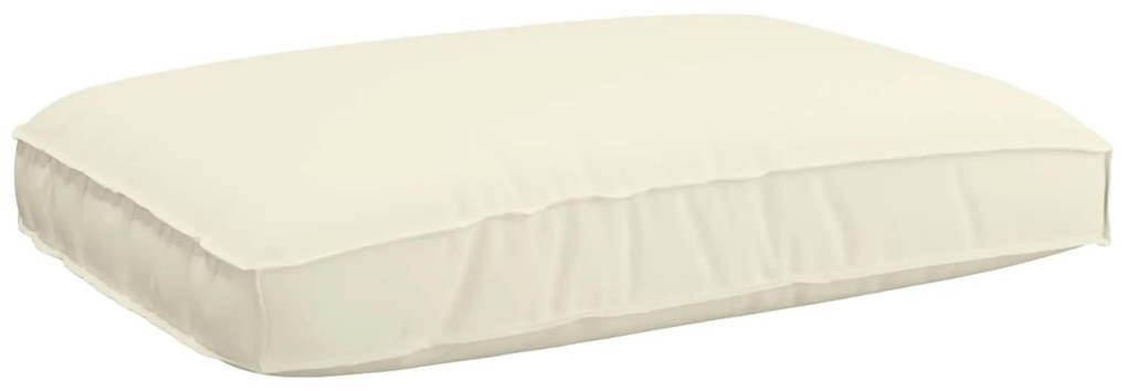 vidaXL Almofada Creme 120 x 80 x 12 cm Tecido Oxford