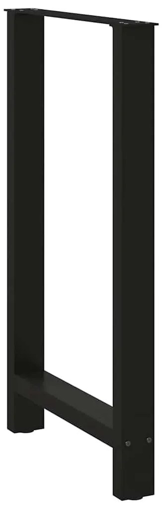 Pés para mesa de bar pretos 2 peças 60x(100-101) cm aço
