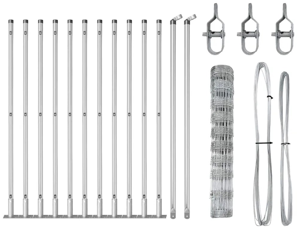 Cerca de Campo 1x25 m em Aço Galvanizado