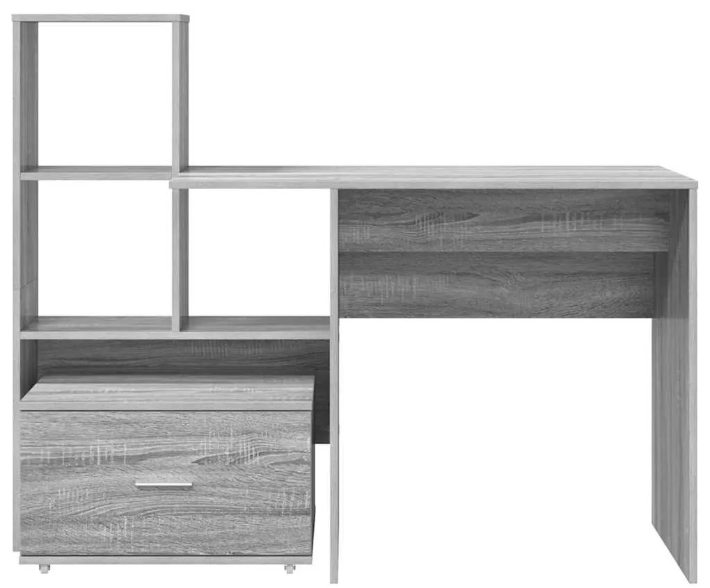 Mesa Sonoma cinzento 131.5 x 50 x 106.5 cm Madeira processada