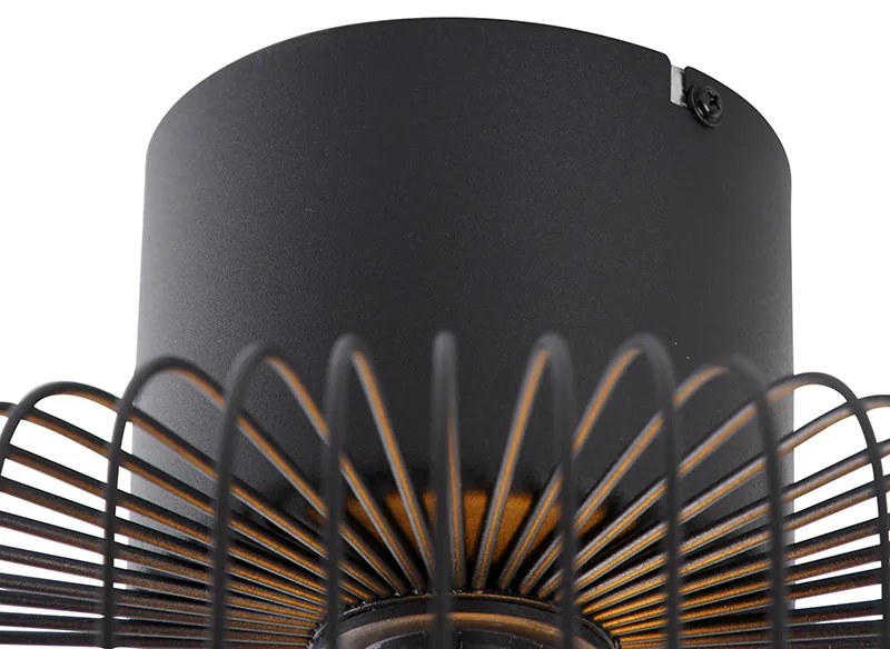 Candeeiro de teto design preto - Baya Design