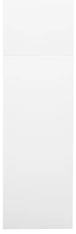 Armário de escritório 90x40x180 cm aço branco