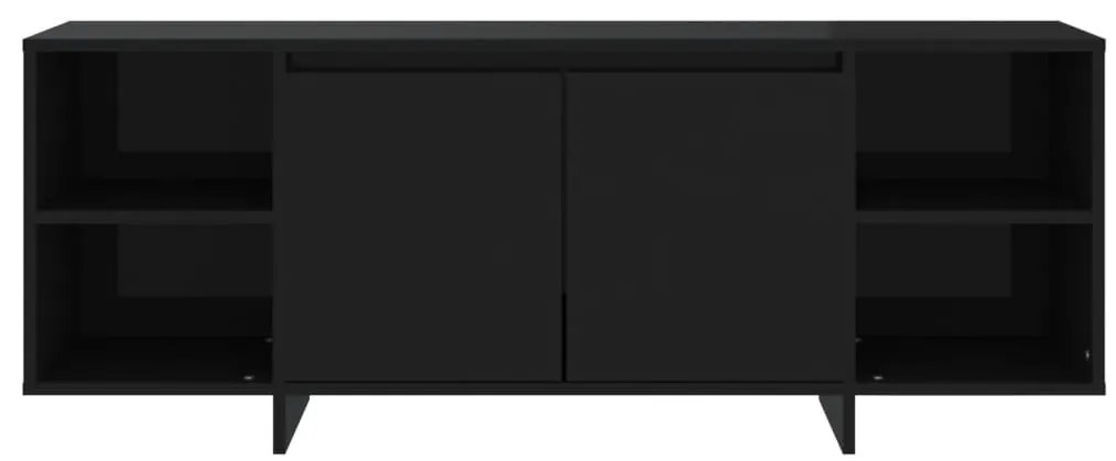 Móvel de TV 130x35x50 cm aglomerado preto