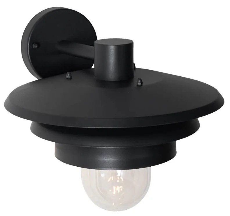 Candeeiro de parede exterior design preto IP44 - Morty