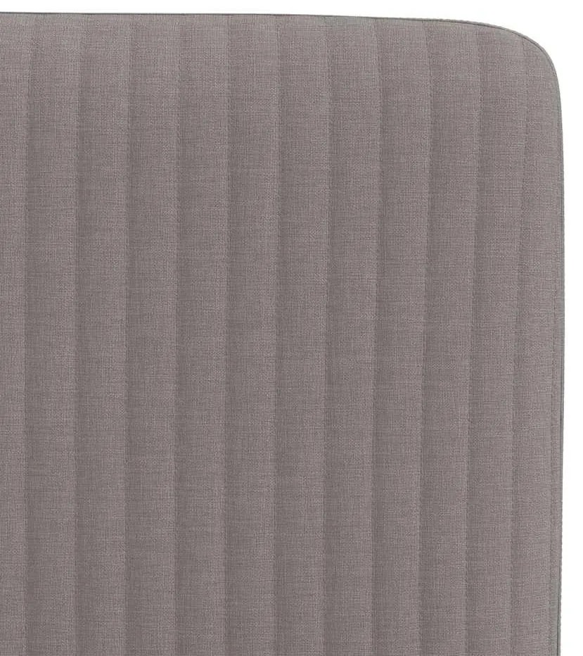 Cadeiras de jantar 2 pcs tecido cinzento-acastanhado