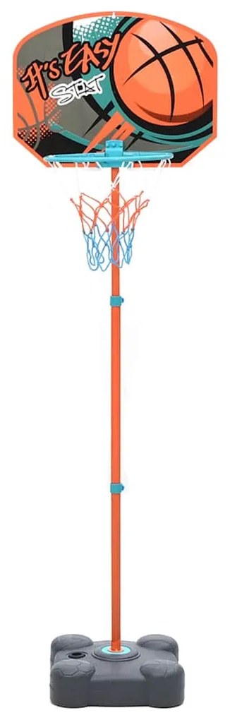 Conjunto jogo de basquetebol portátil ajustável 109-141 cm