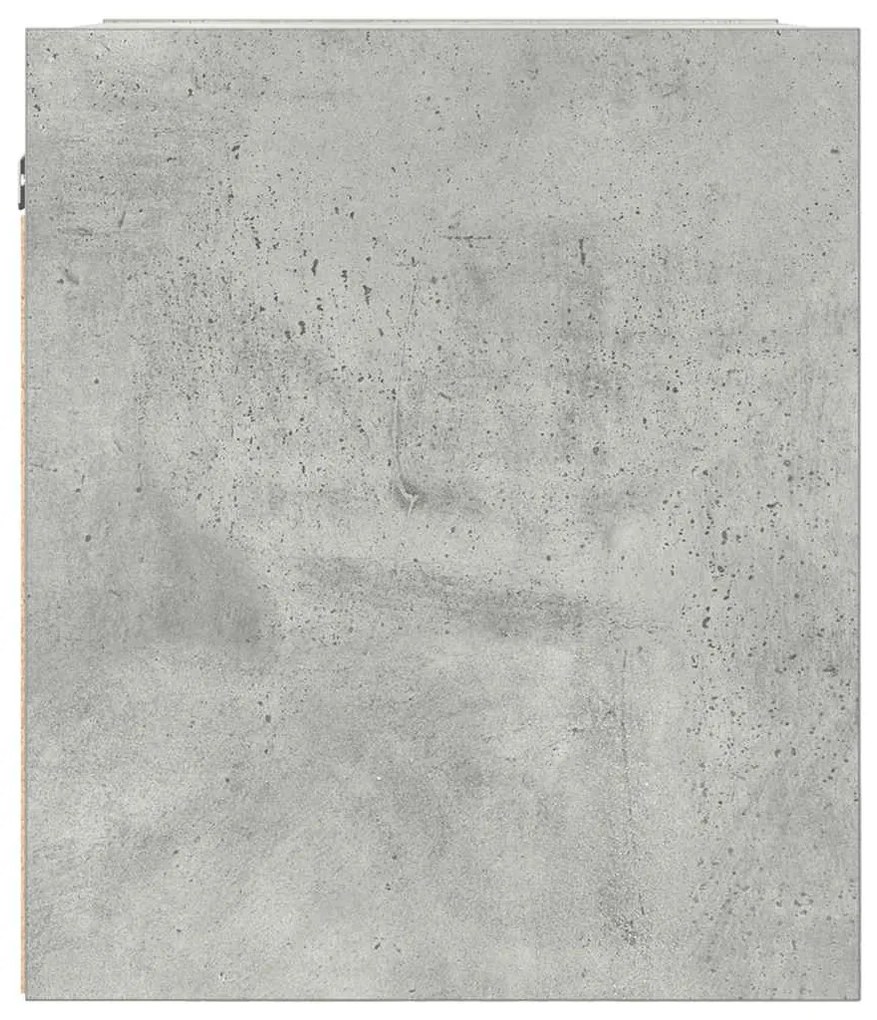Mesa de cabeceira de parede 38x34x40 cm cinza cimento