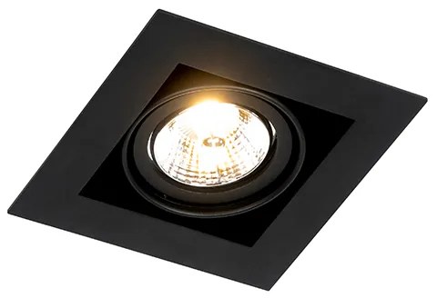 Foco embutido moderno preto ajustável - Oneon 70 Moderno