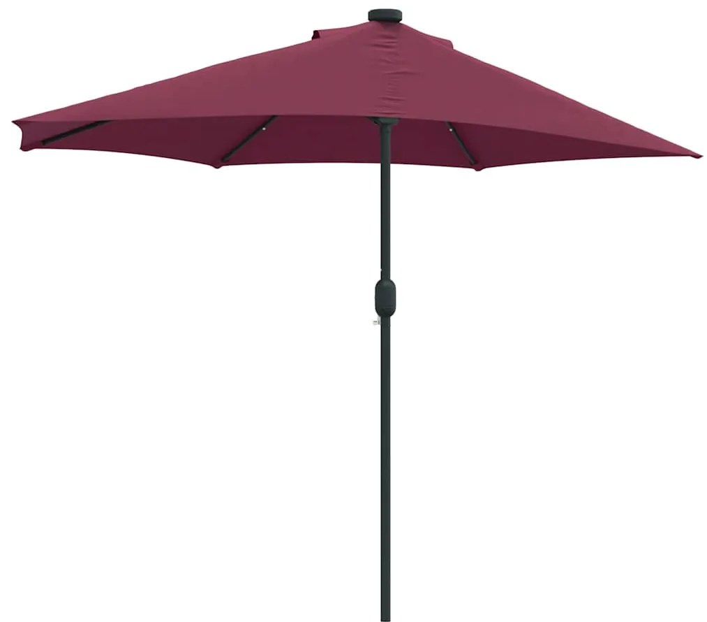 Guarda-sol de Jardim Vermelho bordô 294 x 150 x 224 cm tecido