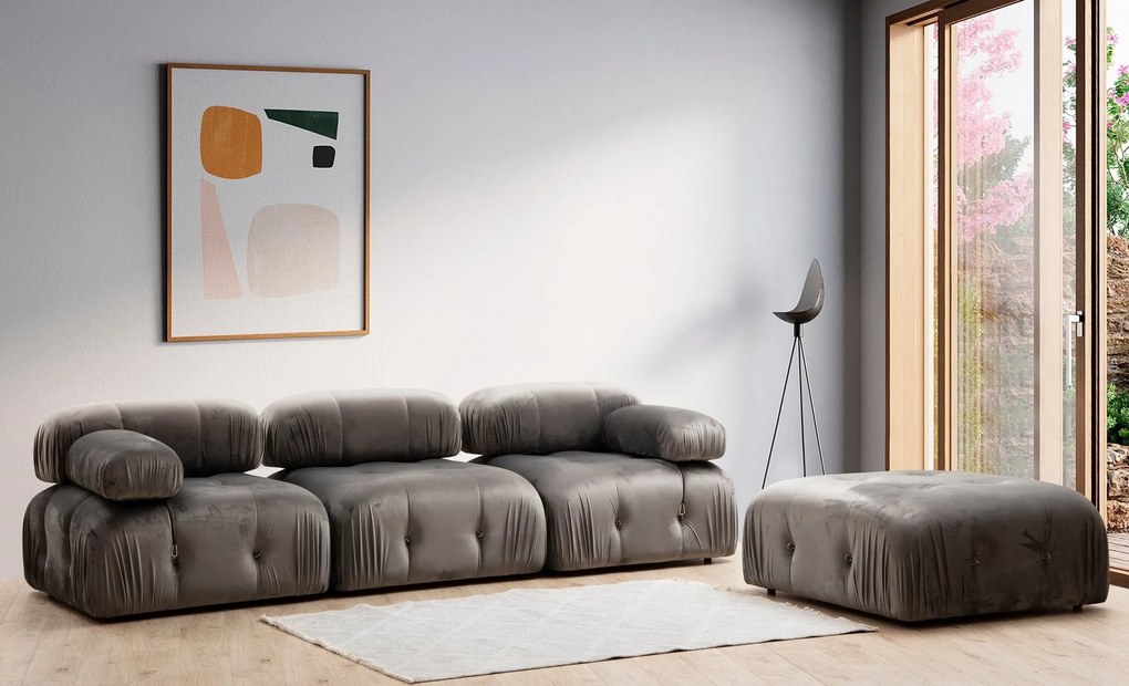 Tuffet Bubble – Cinzento – 95x95x45 cm