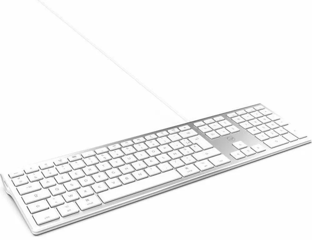 Teclado Mobility Lab Prateado Branco Mac os Azerty