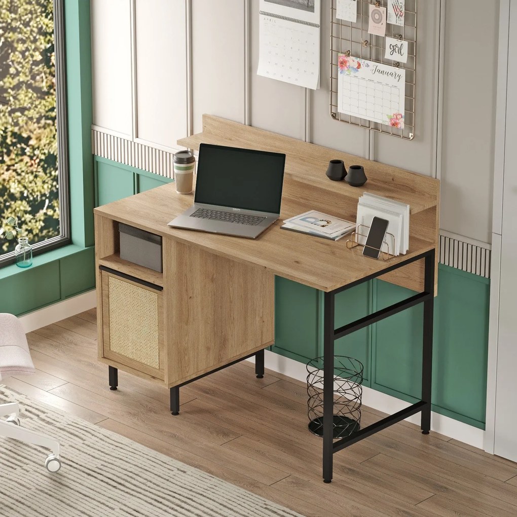 Secretária ON16 – Walnut Oak – 120 cm x 99,8 cm x 54,05 cm