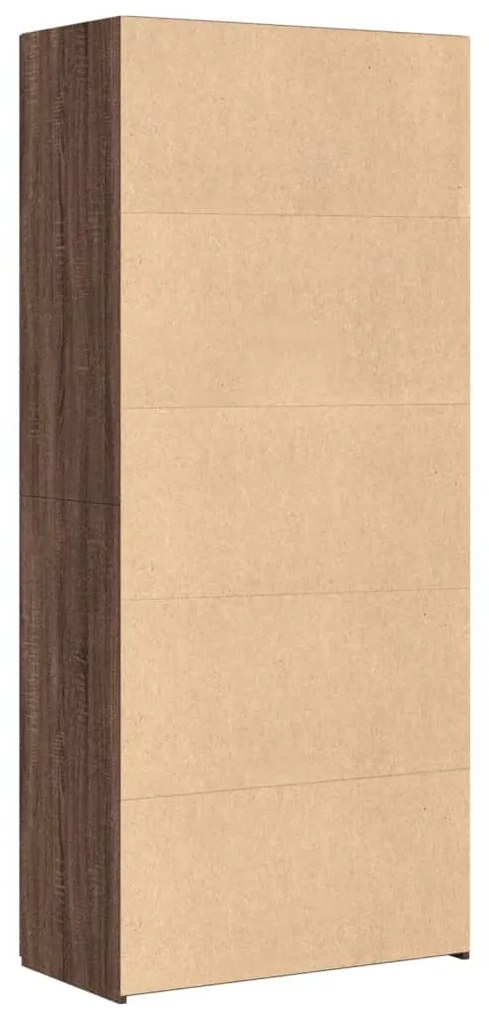 Armário alto 80x42,5x185 cm deriv. de madeira carvalho castanho
