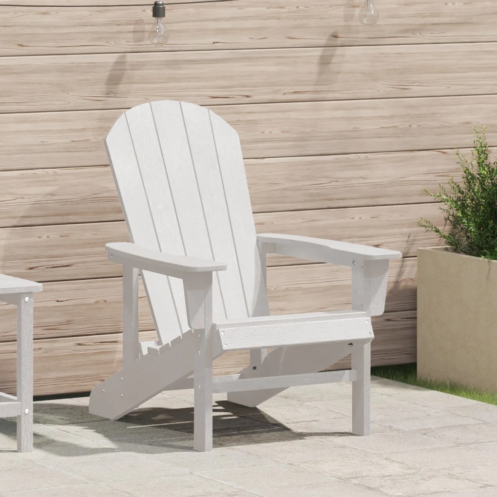Cadeira Adirondack Branca 74x82x91 cm HDPE