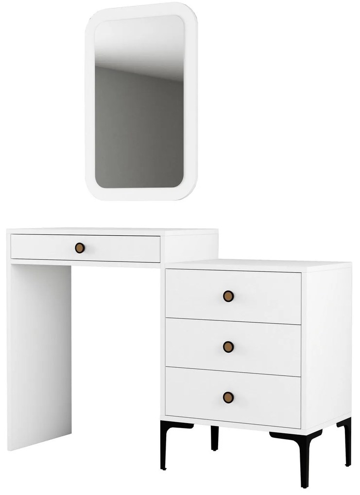 Cómoda Lizbon500 – Branco – 124 cm x 84,7 cm x 40 cm
