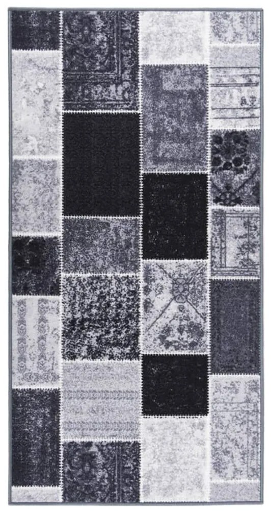 vidaXL Tapete/passadeira 80x150 cm cinzento