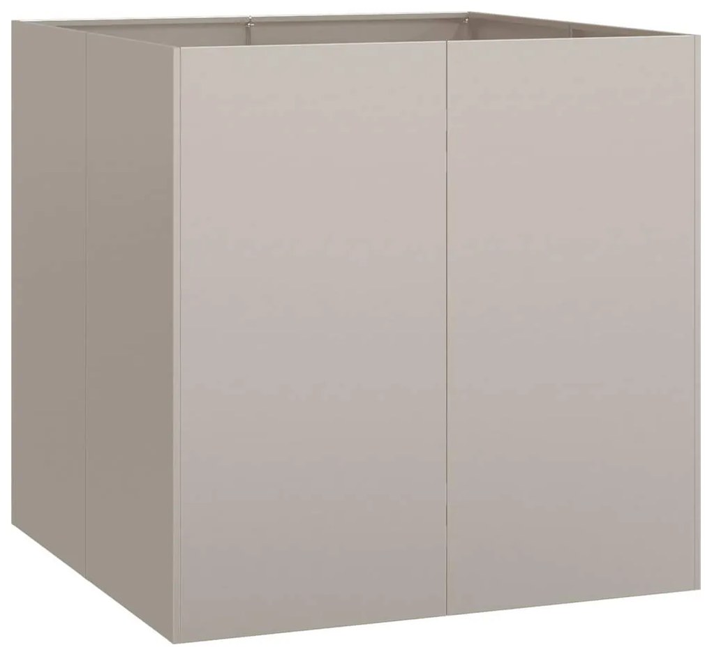 Floreira enferrujada 80x80x80 cm aço resistente