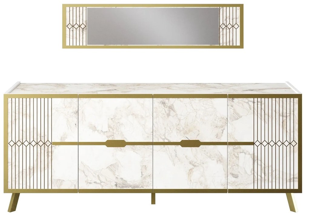 Console Frida – Branco – 180 cm x 72 cm x 46 cm