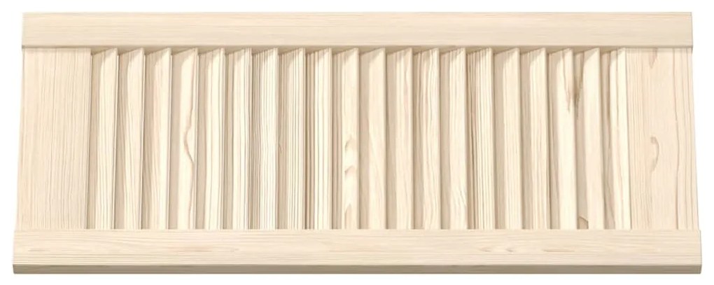 Portas de armário 2 pcs com design de persiana pinho maciço