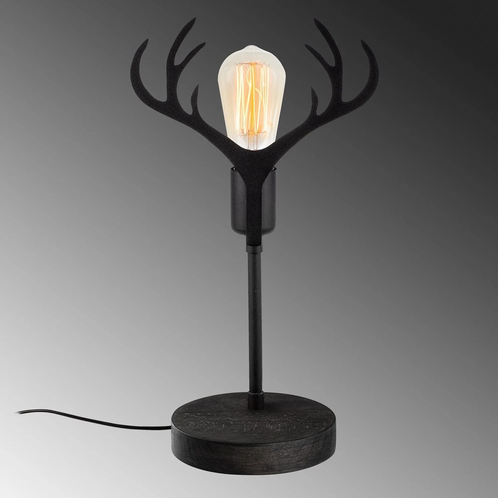 Candeeiro de Mesa GMN-000011 – Preto – 15 x 5 cm