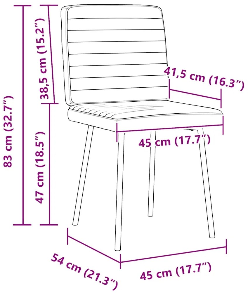 Cadeiras de jantar 2 pcs veludo vermelho tinto