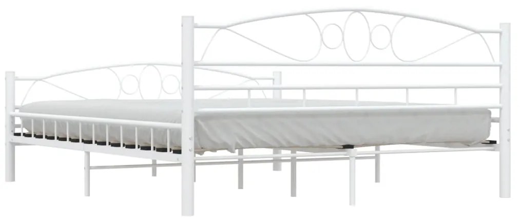 Estrutura de cama 160x200 cm metal branco