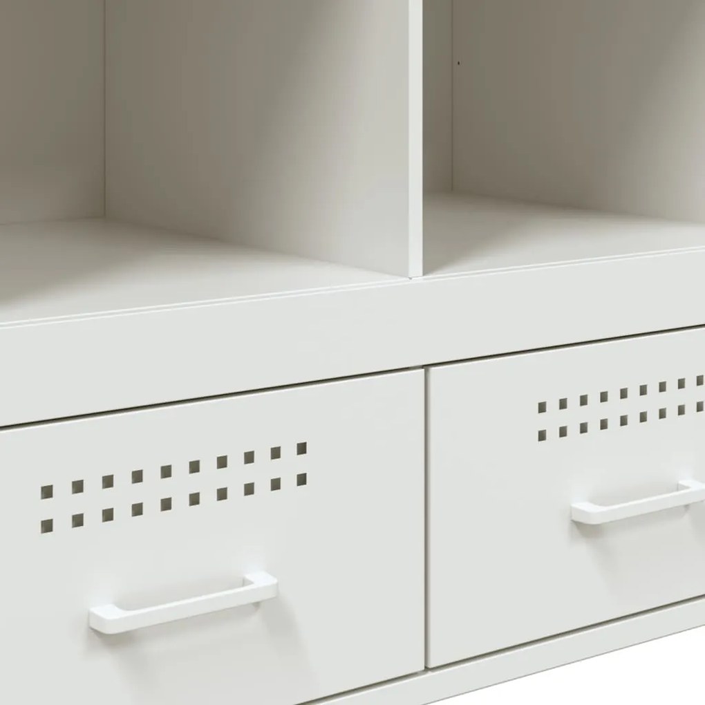 Móvel alto 68x39x101,5 cm aço branco