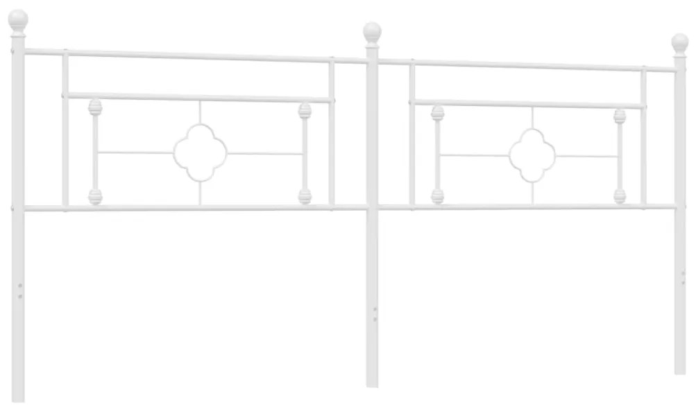 Cabeceira de cama 193 cm metal branco