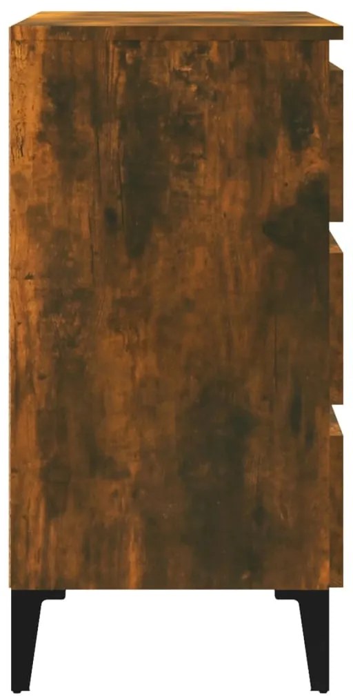 Aparador 60x35x69 cm derivados de madeira cor carvalho fumado